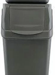 Promo ❤️ Prosperplast Set Van 3 Stuks Kunststof Afvalscheidingsbakken Grijs Van 25 Liter - Scheidingsprullenbakken 💯 -Bosch verkoop 183x840