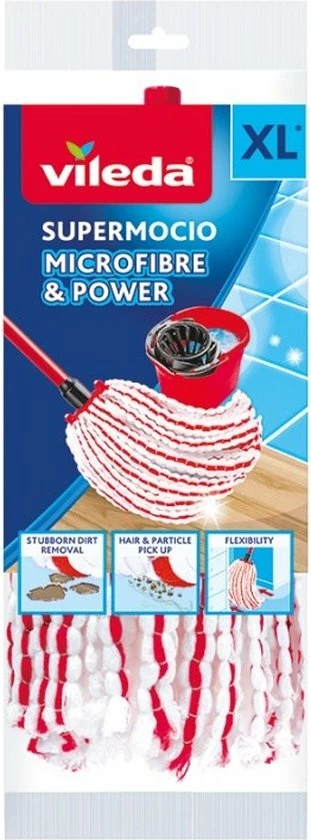 Promo π Vileda SuperMocio Microfibre&Power Vervangingskop - Navulling Voor De Vileda SuperMocio π 9 Promo π Vileda SuperMocio Microfibre&Power Vervangingskop - Navulling Voor De Vileda SuperMocio π - Afbeelding 9