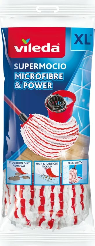 Promo π Vileda SuperMocio Microfibre&Power Vervangingskop - Navulling Voor De Vileda SuperMocio π 2 Promo π Vileda SuperMocio Microfibre&Power Vervangingskop - Navulling Voor De Vileda SuperMocio π - Afbeelding 2