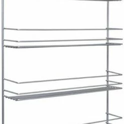 Begroting 🎉 Tomado - Metaltex Tomado Metaltex - Pepito 6 Kruidenrek - Zilvergrijs - 36x8x71cm 😀 -Bosch verkoop 369x840