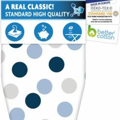 Beste Verkoop 🧨 LaundrySpecialist® Strijkplankovertrek BASIC S/M - 134x49cm - Blauw/wit 😉