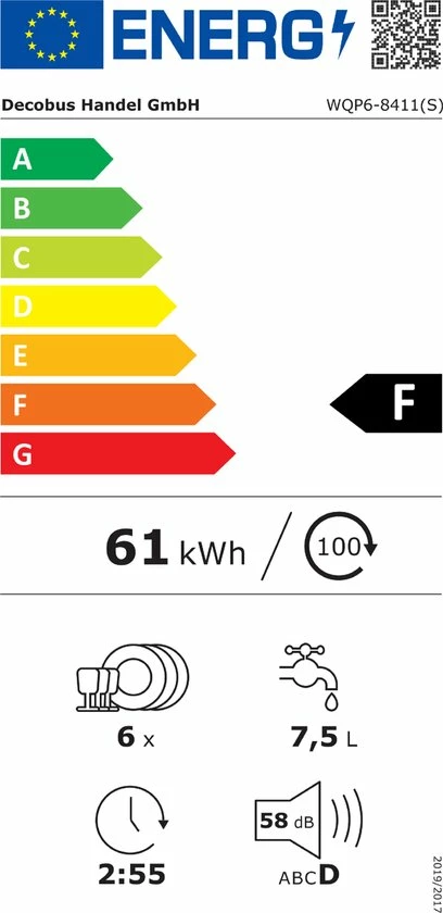 Groothandel ✔️ Merax WQP6-8411 Mini Vaatwasser - Camping Vaatwassers – Wit ⌛ 2 Groothandel ✔️ Merax WQP6-8411 Mini Vaatwasser - Camping Vaatwassers – Wit ⌛ - Afbeelding 2