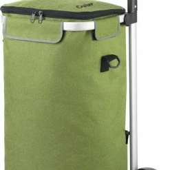 Coupon 💯 Shoppingcruiser ® ‘Allround’ Boodschappentrolley | Boodschappenwagen Met Koelvak | Afneembare Schoudertas | Waterafstotend | Groen 🔥
