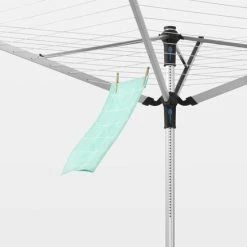 Nieuw ✨ Brabantia Lift-O-Matic Advance Droogmolen Met Kunststof Betonanker, Beschermhoes En Wasknijpertasje - 60 M - Metallic Grey 👏 -Bosch verkoop 431x840 1