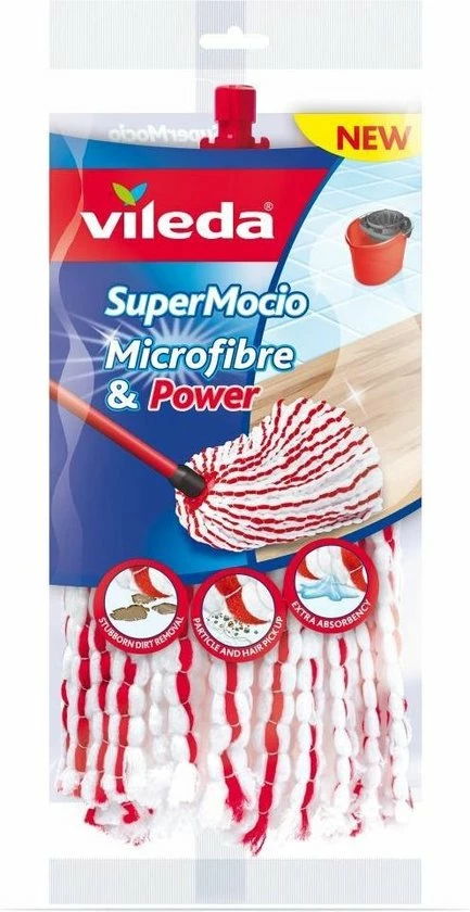 Promo π Vileda SuperMocio Microfibre&Power Vervangingskop - Navulling Voor De Vileda SuperMocio π 6 Promo π Vileda SuperMocio Microfibre&Power Vervangingskop - Navulling Voor De Vileda SuperMocio π - Afbeelding 6