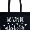 Top 10 😀 Merkloos Tas - Katoenen Tas - Tante - Tas Van De Allerliefste Tante! - Lange Hengsels - Boodschappentas - Big Shopper - Stuks 1 - Zwart 🥰