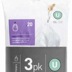 Goedkoop 😀 Simplehuman Afvalzakken Code U - 55-80 Liter - 60 Stuks 😍 -Bosch verkoop 472x840