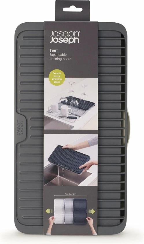 Promo ๐ Joseph Joseph - Tier - Afdruipmat - Uitschuifbaar - Grijs ๐ 6 Promo ๐ Joseph Joseph - Tier - Afdruipmat - Uitschuifbaar - Grijs ๐ - Afbeelding 6