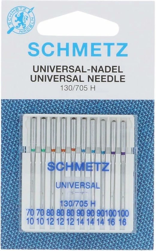 Korting π― Schmetz Naaimachine Naalden Universeel 130/705 H Dikte 70 - 80 - 90 -100 (10 Stuks Totaal) π 1 Korting π― Schmetz Naaimachine Naalden Universeel 130/705 H Dikte 70 - 80 - 90 -100 (10 Stuks Totaal) π