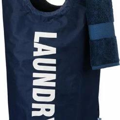 Coupon ⌛ Wonair Wasmand – Waszak - Laundry Hamper - Opvouwbaar – Donkerblauw – 81L 🥰