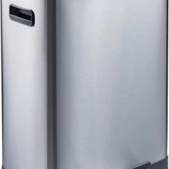 Begroting ✨ Relaxdays Pedaalemmer 50 Liter - Keuken Afvalbak - Prullenbak - Soft-close - Zwart/zilver 🛒