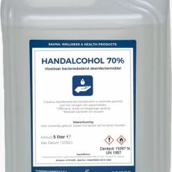 Nieuw ❤️ Denteck B.V. Handalcohol 70% - 5 Liter - Effectieve, Snelle En Langdurige Werking 🧨