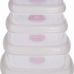 Aanbiedingen 🥰 Konges Slöjd Magnetron Dozen Set Van 5 - Vriesbestendig - Met Verluchtingsgaatjes - 5 Stuks - Vershouddoos 🤩