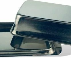 Groothandel 🎁 Excellent Houseware Botervloot - RVS - Met Deksel - Botervlootje - Boterschaal - Serveergerei - Keuken 🎉