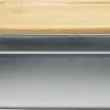 Uitgang 🎁 Krumble Broodtrommel - Lunchbox - Brooddoos - Broodtrommel Kinderen En Volwassenen - Lunchtrommel - Broodtrommels - Met Elastiek En Losse Deksel - Rechthoekig - RVS En Bamboe - Zilver En Bruin ⭐
