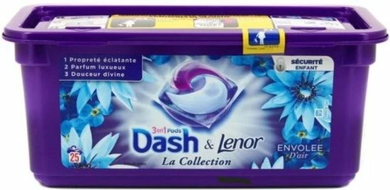 Coupon β€οΈ Dash & Lenor - La Collection - Frisse Zeebries - 3in1 - 25 Waspods π 2 Coupon β€οΈ Dash & Lenor - La Collection - Frisse Zeebries - 3in1 - 25 Waspods π - Afbeelding 2