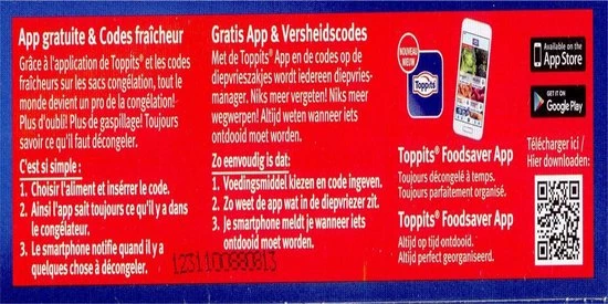 Kopen π Toppits Diepvrieszakken Met Dubbele Zip-sluiting - 1 Liter - 120 Stuks π 4 Kopen π Toppits Diepvrieszakken Met Dubbele Zip-sluiting - 1 Liter - 120 Stuks π - Afbeelding 4