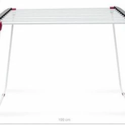 Kopen 😉 Relaxdays Droogrek Staal - Uitschuifbaar Wasrek - H X B X D: Ca. 91 X 63 X 199 Cm - Wit ⭐ -Bosch verkoop 550x275 4