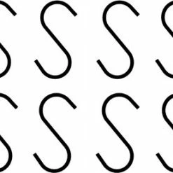 Begroting 🤩 HOYA Living S-haakjes Zwart - 12 Stuks - 6cm (s-haakjes - Ophanghaken - Kapstokhaken - Handdoekhaakje - S-haken) 🧨