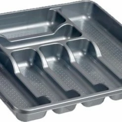 Hete verkoop 🛒 Arte R Kunststof Bestekbak/bestekhouder 7-vaks Grijs 42 X 39 Cm - Keukenlade/besteklade Inzetbakken 🧨 -Bosch verkoop 550x284