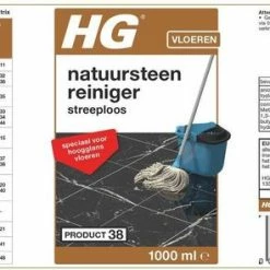 Uitgang 👏 HG Natuursteen Reiniger Glansvloeren 1L - Marmer & Natuursteen - Streeploos Schoon - 20 Dweilbeurten 🎁 -Bosch verkoop 550x295 1