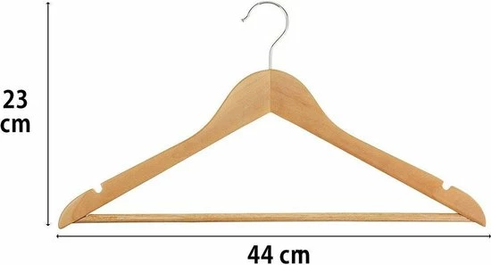 Flash-uitverkoop π Merkloos Set Van 20 Houten Kledinghangers | Houten Kapstok | Kleerhanger Met Inkeping En Broeklat | Broekhanger | 360° Draaibare Haak π 2 Flash-uitverkoop π Merkloos Set Van 20 Houten Kledinghangers | Houten Kapstok | Kleerhanger Met Inkeping En Broeklat | Broekhanger | 360° Draaibare Haak π - Afbeelding 2