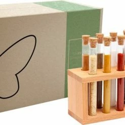 Coupon 💯 Reageerbuisjes Kruidenrek Set Van 12 Van Joy Kitchen | Reageerbuisjes Glas | Kruiden Houder | Kruiden Organizer | Kruidenpotjes | Kruidenrek Staand | Houten Decoratie | Keuken Organizers 💯 -Bosch verkoop 550x302 3