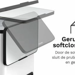 Korting 🛒 Stangvollby Vallvik Prullenbak – 4 Liter – Keukenrol Dispenser – Wit – RVS - Ophangbare Vuilbak - Afvalscheiding - Uitneembare Binnenemmer – Inbouw Vuilnisbak – Keuken Afvalemmer – Ruimtebesparend – Staand - Ophangen – Keukenrol Houder – GFT Bakje 😉 -Bosch verkoop 550x315 4