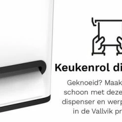 Korting 🛒 Stangvollby Vallvik Prullenbak – 4 Liter – Keukenrol Dispenser – Wit – RVS - Ophangbare Vuilbak - Afvalscheiding - Uitneembare Binnenemmer – Inbouw Vuilnisbak – Keuken Afvalemmer – Ruimtebesparend – Staand - Ophangen – Keukenrol Houder – GFT Bakje 😉 -Bosch verkoop 550x318 3