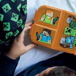 Uitgang 😀 Minecraft - Lunchbox - Broodtrommel - Multi Compartimenten + Incl. Aluminium Drinkbeker Van 400ml 🥰 -Bosch verkoop 550x320 1
