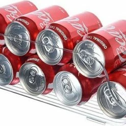 Nieuw ⭐ Merkloos Waal Blikjeshouder - Organizer - Blikhouder - Koelkast - Kast - Transparant - BPA Vrij 🎁