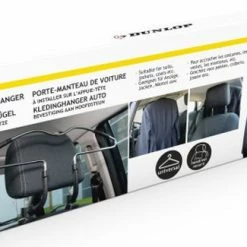 Nieuw 👍 Dunlop Autokledinghanger - Aan Hoofdsteun - Verchroomd Staal - 50 Cm 👍 -Bosch verkoop 550x325 2