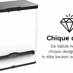 Korting 🛒 Stangvollby Vallvik Prullenbak – 4 Liter – Keukenrol Dispenser – Wit – RVS - Ophangbare Vuilbak - Afvalscheiding - Uitneembare Binnenemmer – Inbouw Vuilnisbak – Keuken Afvalemmer – Ruimtebesparend – Staand - Ophangen – Keukenrol Houder – GFT Bakje 😉 -Bosch verkoop 550x328 6