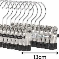 Uitgang 🌟 Eleganca Luxe Baby Broekhangers 10 Stuks - Multifunctionele Babykleerhangertjes - Laarzenhanger Met Knijpers - Ophangen Van Babybroekjes, Rokken En Laarzen - 13x12x1,8 Cm 🌟 -Bosch verkoop 550x341