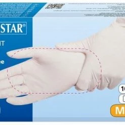 Beste deal 👏 Hygostar Wegwerp Handschoenen Nitril Poedervrij Wit - Maat M - 100 Stuks 🤩