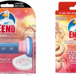 Kopen ⌛ WC-Eend Fresh Discs Cosmic Peach 6 Discs + Wc Eend Cosmic Peach 12 Discs Navulling 🌟