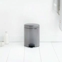 Nieuw 🥰 Brabantia NewIcon Prullenbak - 5 L - Platinum 🤩 -Bosch verkoop 550x366 47