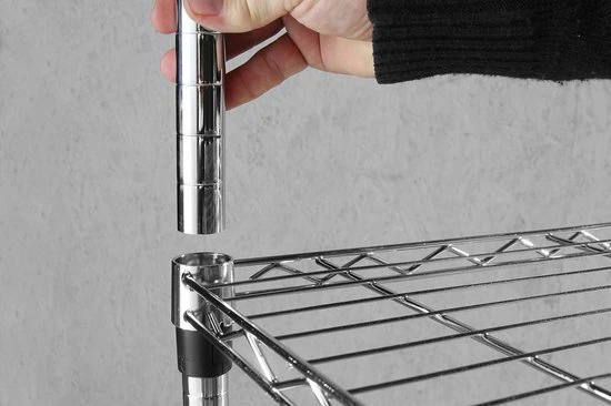 Uitgang π Hendi Opbergrek Metaal - Opbergrek Keuken - Stellingkast Metaal - 5 Schappen - Chroom - 91x45,5x(H)183cm β 4 Uitgang π Hendi Opbergrek Metaal - Opbergrek Keuken - Stellingkast Metaal - 5 Schappen - Chroom - 91x45,5x(H)183cm β - Afbeelding 4