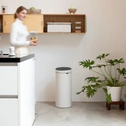 Beste deal 💯 Brabantia Touch Bin Prullenbak - 30 L - Soft Beige 🥰 -Bosch verkoop 550x366 9