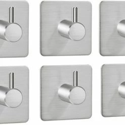 Beste recensies van 🤩 Merkloos Ophanghaken - Handdoekhaakjes - Zelfklevend - Kapstok Haken - RVS - Zilver - 6 Stuks ❤️