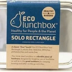 Promo 🤩 Ecolunchbox - Lunchbox Solo Rectangle - Voor O.a. Boterhammen En Snacks Voor Onderweg. ✨