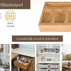 Hete verkoop 🥰 BY JRM Bamboo Lade Organizer En Verdeler Voor Hersluitbare Zakjes - Ladeverdeler - Opbergbakjes ⭐ -Bosch verkoop 550x390 4