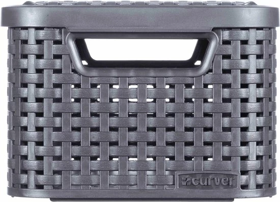 Groothandel π Curver Style Mand S - 6L - Antraciet Met Deksel π 2 Groothandel π Curver Style Mand S - 6L - Antraciet Met Deksel π - Afbeelding 2