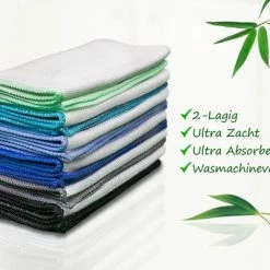 Gloednieuw 🤩 Bamobo 100% Bamboe Poetsdoek [6 Stuks] - Glasdoek, Schoonmaakdoek, Stofdoek, Antibacterieel, Hypoallergeen Schoonmaakdoek - Luxe Doek - Poetsdoek - Vaatdoek - Bamboe - Houtskool - Schoonmaken - Schoonmaak Doek - Ecologische Poetsdoeken - Wasbaar 🔥 -Bosch verkoop 550x401 2