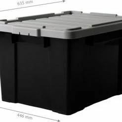 Top 10 ❤️ IRIS Ohyama Powerbox Opbergbox - 68L - Kunststof - Zwart/Grijs - Set Van 3 🌟 -Bosch verkoop 550x406