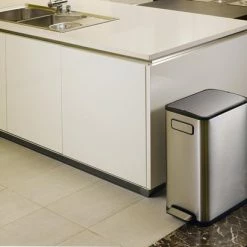 Groothandel 🔥 EKO Ecofly Step Bin Pedaalemmer - 45 L - Mat RVS 🎉 -Bosch verkoop 550x410