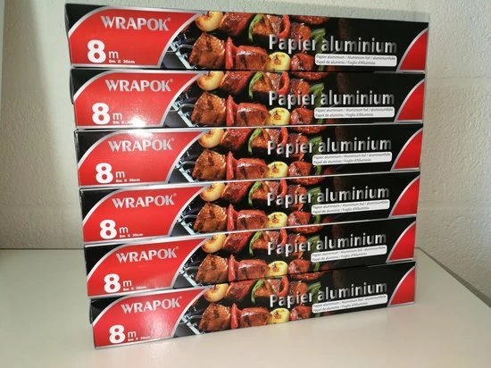 Gloednieuw π Wrapo Aluminium Folie 8M X 30 CM PER 6 STUKS 𧨠1 Gloednieuw π Wrapo Aluminium Folie 8M X 30 CM PER 6 STUKS π§¨