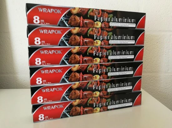 Gloednieuw π Wrapo Aluminium Folie 8M X 30 CM PER 6 STUKS 𧨠2 Gloednieuw π Wrapo Aluminium Folie 8M X 30 CM PER 6 STUKS 𧨠- Afbeelding 2
