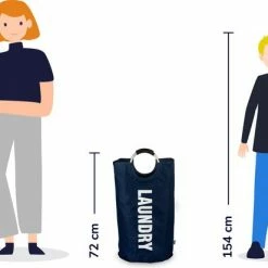 Coupon ⌛ Wonair Wasmand – Waszak - Laundry Hamper - Opvouwbaar – Donkerblauw – 81L 🥰 -Bosch verkoop 550x413 7