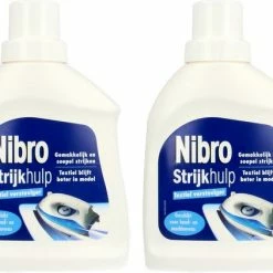 Beste Verkoop 🔔 Nibro Strijkhulp Gemakkelijk En Soepel Strijken Textiel Blijft Beter In Model 2x500ml ✔️
